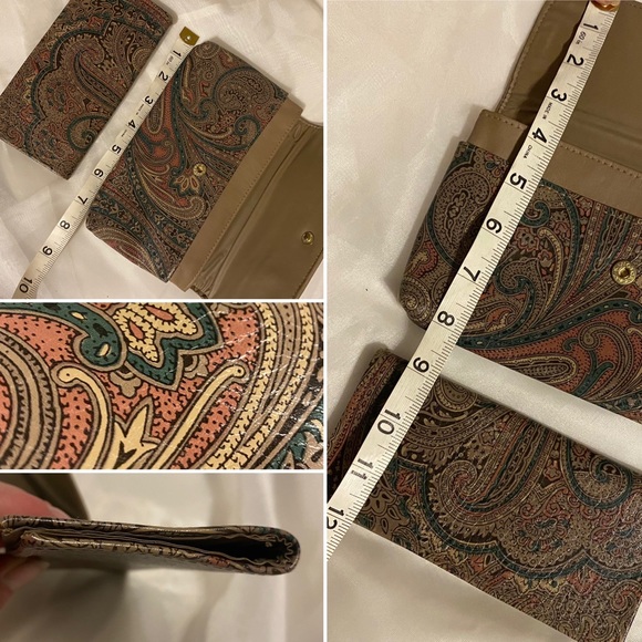 Vintage Paisley Wallet / Billfold & Checkbook - Picture 5 of 16